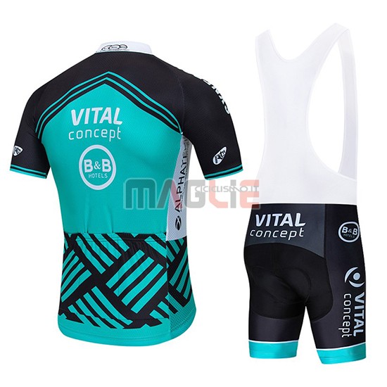 Maglia Vital Concept Manica Corta 2019 Blu Bianco Nero